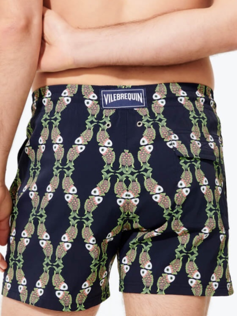 Vilebrequin Men’s Moorise Stretch Sweet Fishes Swim Trunks Size XXXL